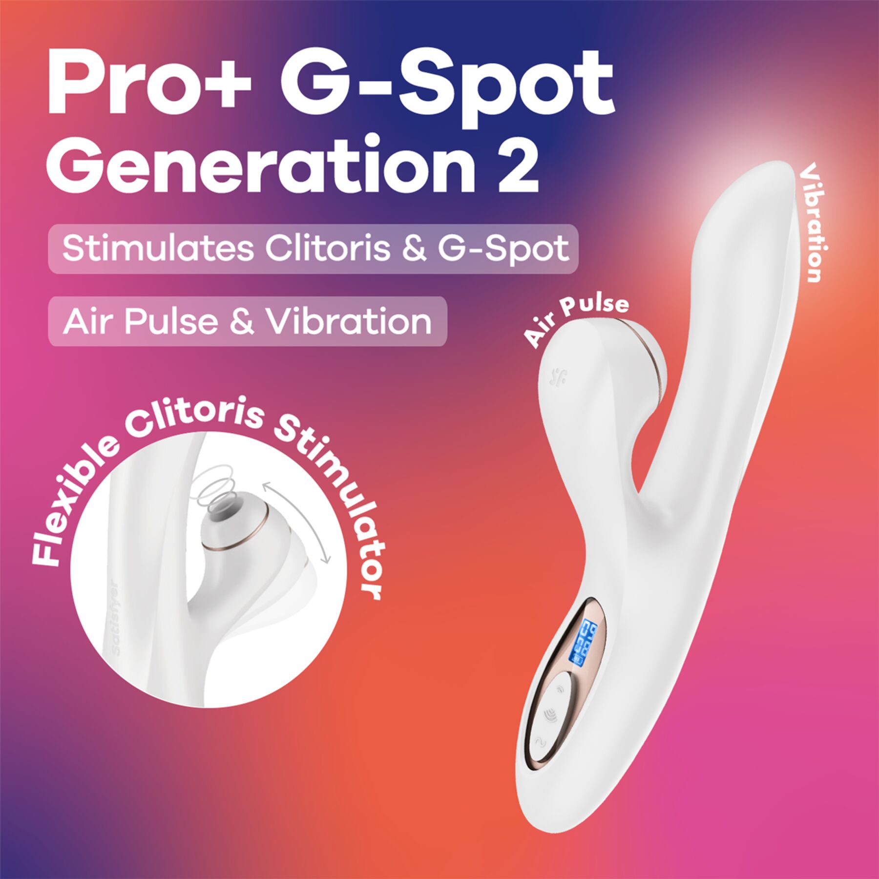 Вакуумний вібратор-кролик Satisfyer Pro+ G-Spot Generation 2