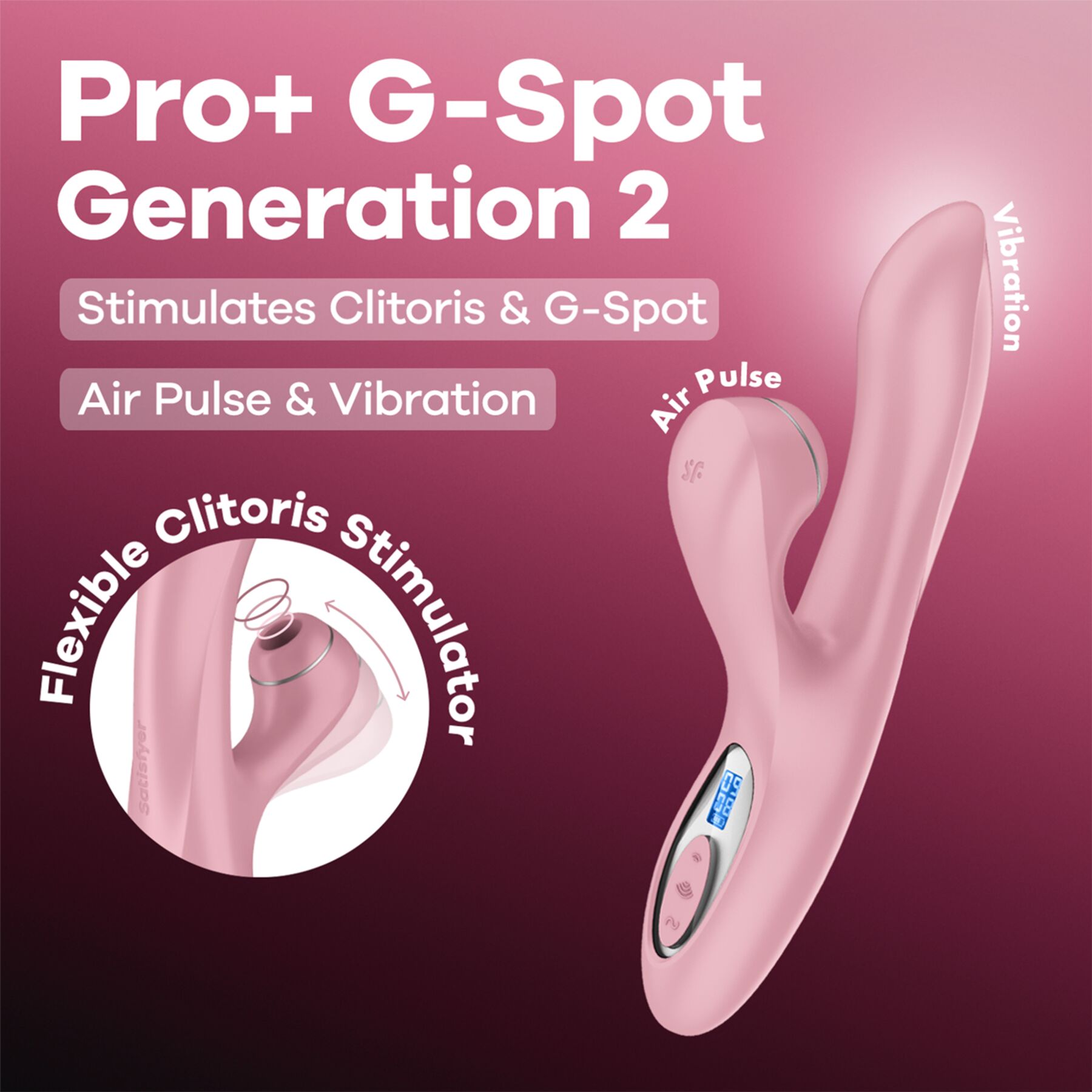Вакуумний вібратор-кролик Satisfyer Pro+ G-Spot Generation 2