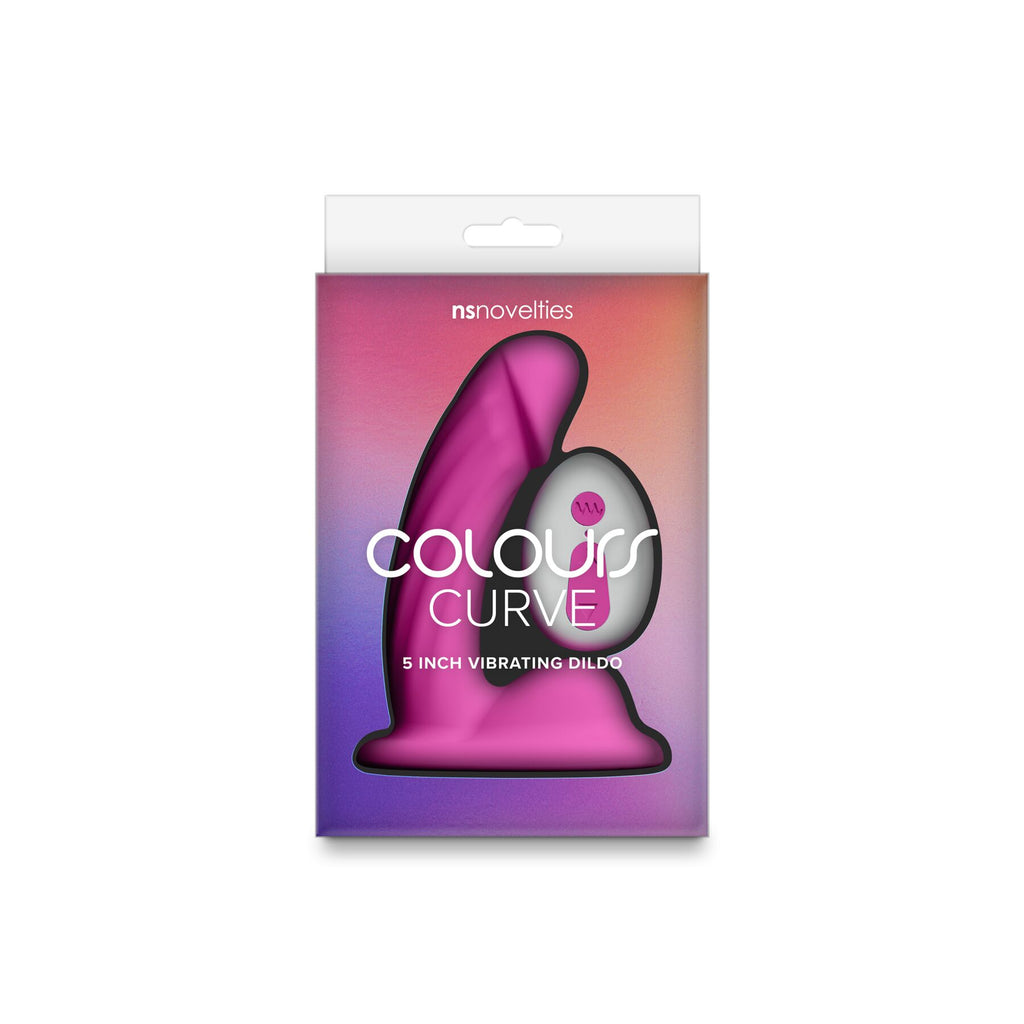 Ділдо з вібрацією NS Novelties Colours - Curve - Vibrating - 5 Dildo