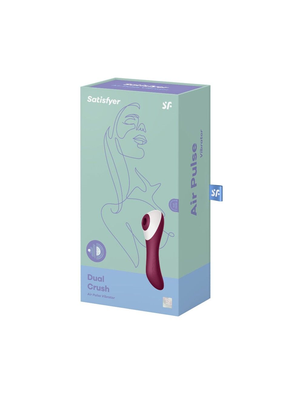 Вакуумний стимулятор із вібрацією Satisfyer Dual Crush