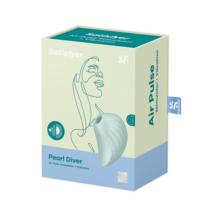 Вакуумний кліторальний стимулятор із вібрацією Satisfyer Pearl Diver