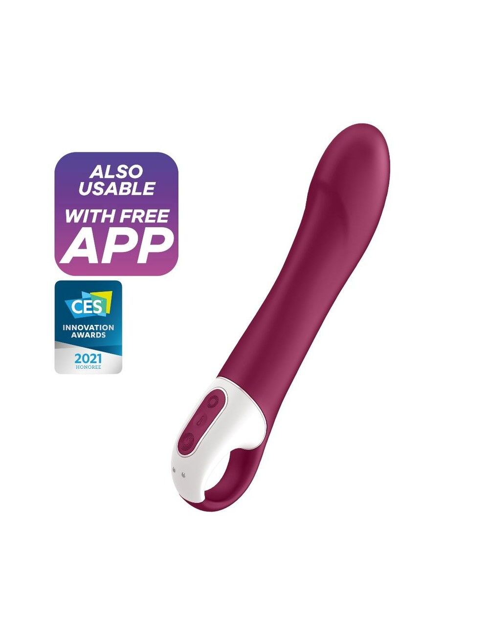 Смарт-вібратор точки G Satisfyer Big Heat з функцією підігріву