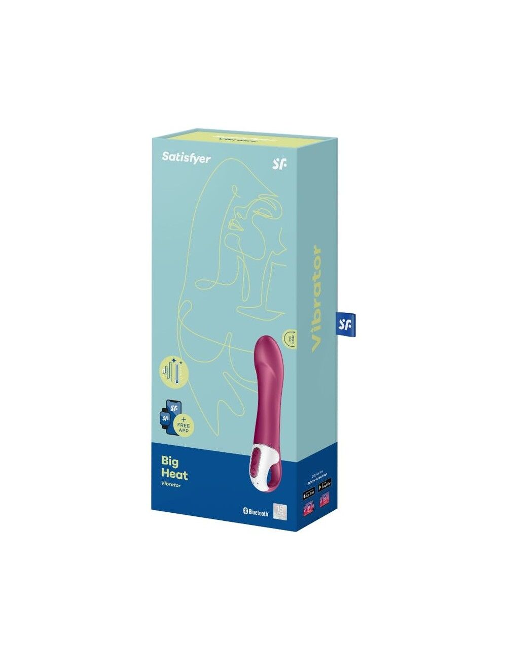 Смарт-вібратор точки G Satisfyer Big Heat з функцією підігріву