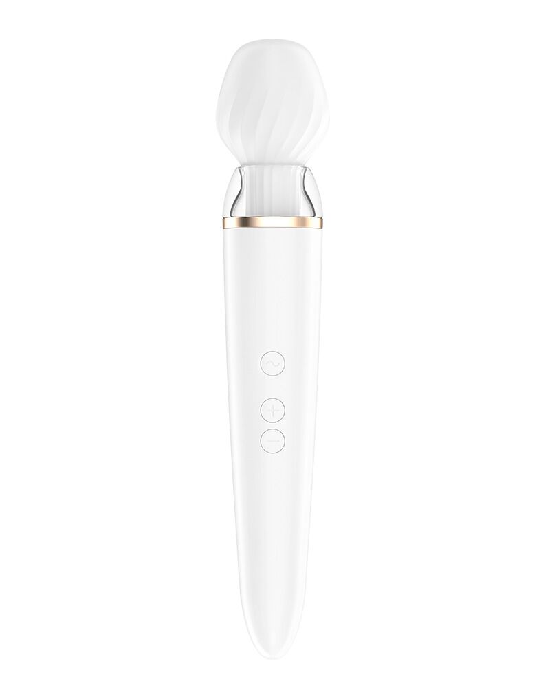 Смарт-вібромасажер зі змінною головкою Satisfyer Double Wand-er
